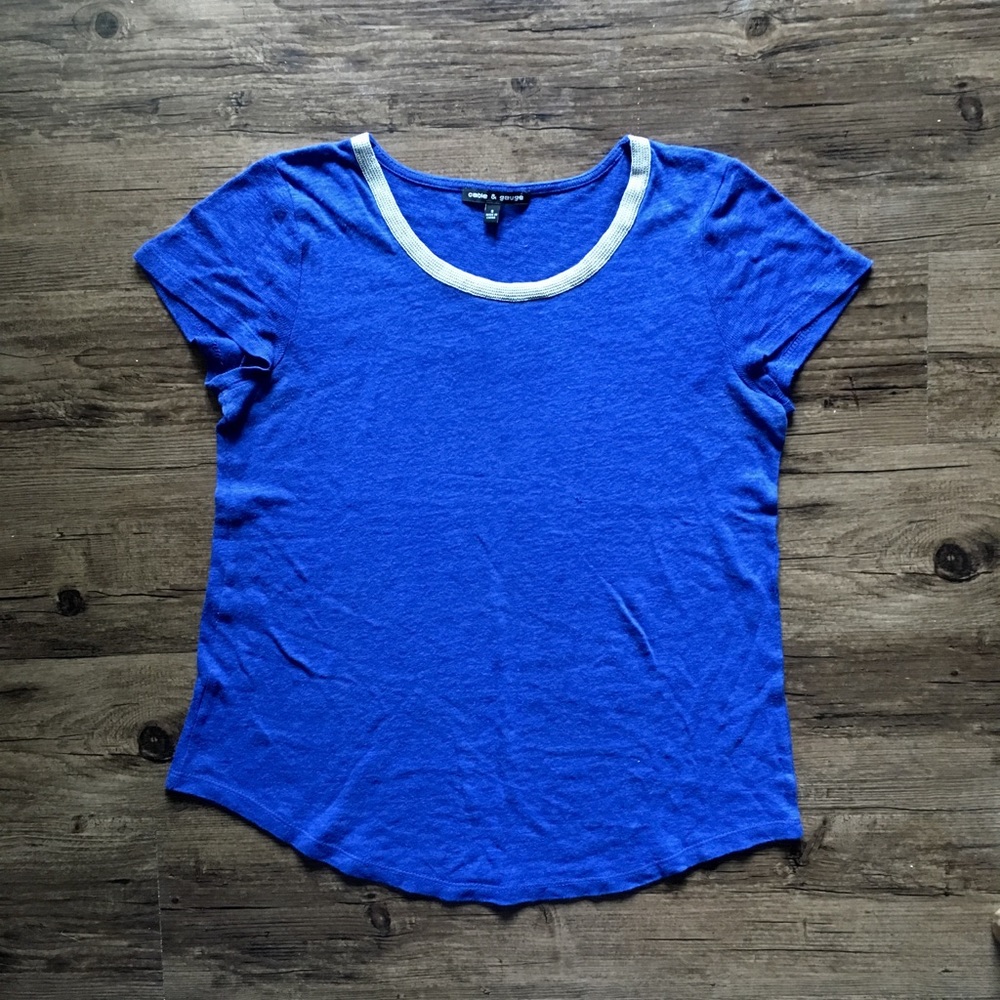 Cable & Gauge Bead Collar Top